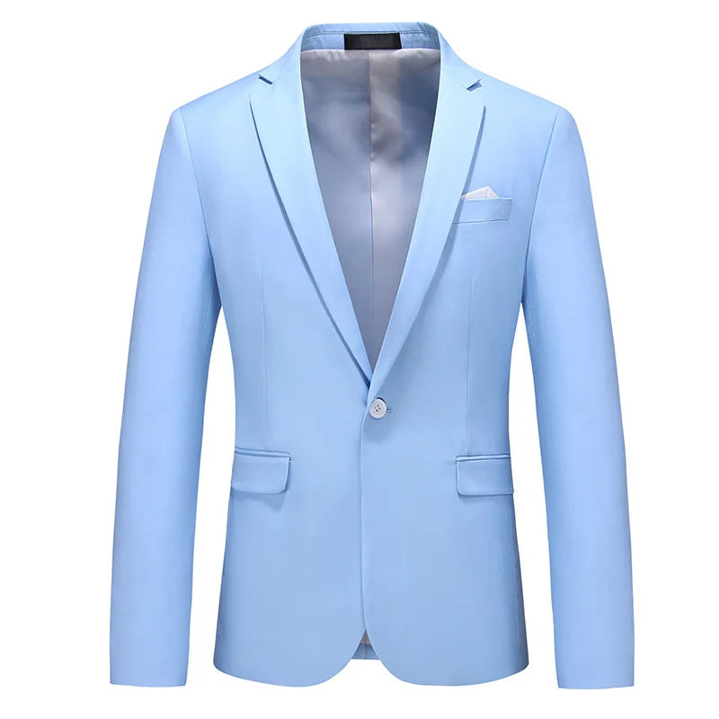 Bright Green Men's Blazer, Polyester Slim Fit Jacket