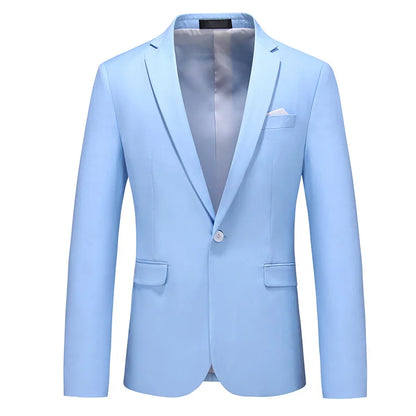Bright Green Men's Blazer, Polyester Slim Fit Jacket