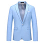Bright Green Men's Blazer, Polyester Slim Fit Jacket