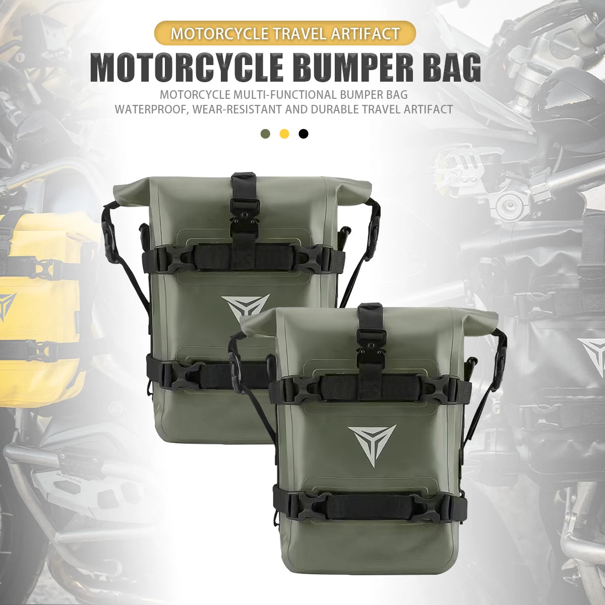 Waterproof Motorcycle Frame Bumper Bag for BMW and Honda