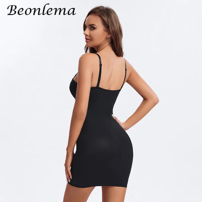 Backless Bodycon Mini Dress with Skinny Straps in Black