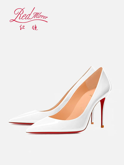 Black Patent Leather Pointed Toe High Heels