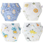 4PCS Reusable Cotton Baby Diapers for Potty Training