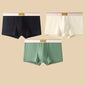 Men's Cotton Boxer Shorts 3Pcs Solid Color Set