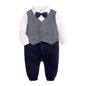 Cotton Long Sleeve Baby Rompers for Boys 0-24 Months