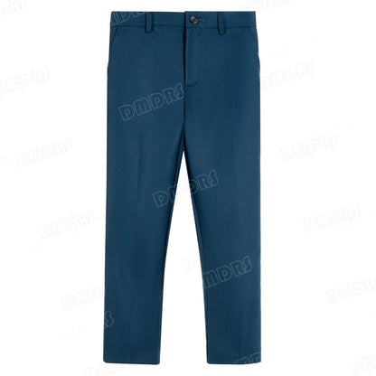 Luxury 4-Piece Suit Set for Boys, Slim Fit, Polyester