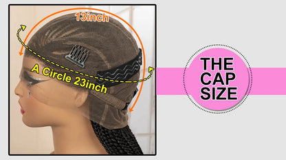 Synthetic Full Lace Cornrow Braided Wig for Black Women