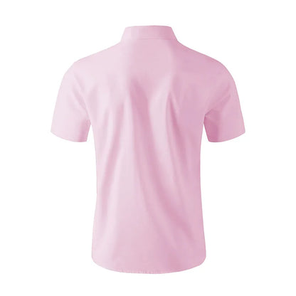 Men's Casual Short Sleeved Shirt Polyester Blend