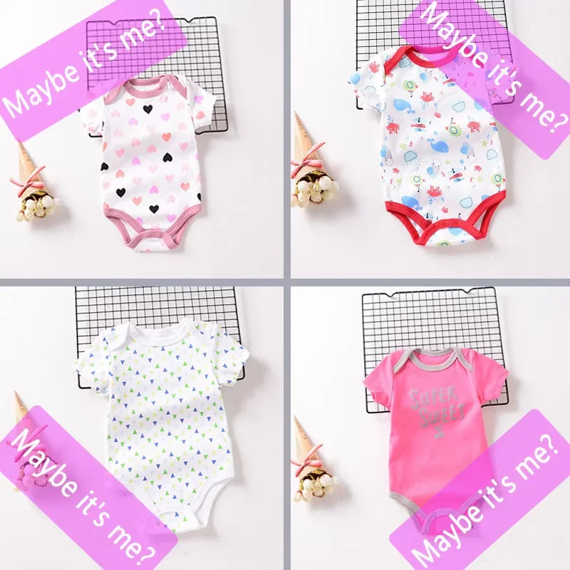 Baby Bodysuit Summer Romper for Newborns 0-12M