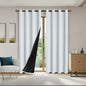 Modern Blackout Curtains - 100% Polyester, UV Protection