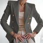 Casual Long Sleeve Women Blazer Office Jacket