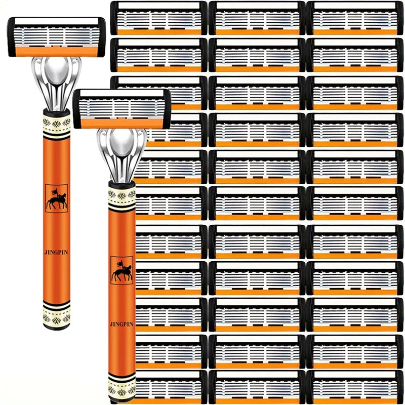 Men's 6-Layer Safety Razor Set