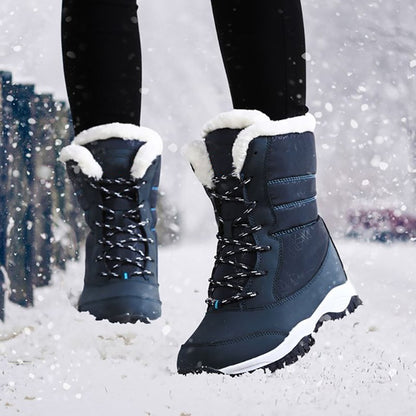 Women’s Waterproof Ankle Snow Boots with Fur Lining