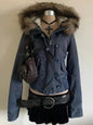 Hooded Women Zipper Sweatshirt Casual Grunge Jacket
