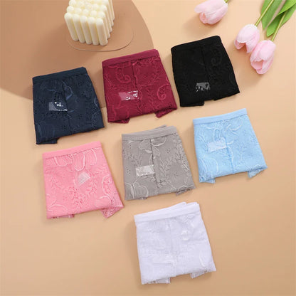 3PC Set Women's Floral Lace Low Rise Briefs
