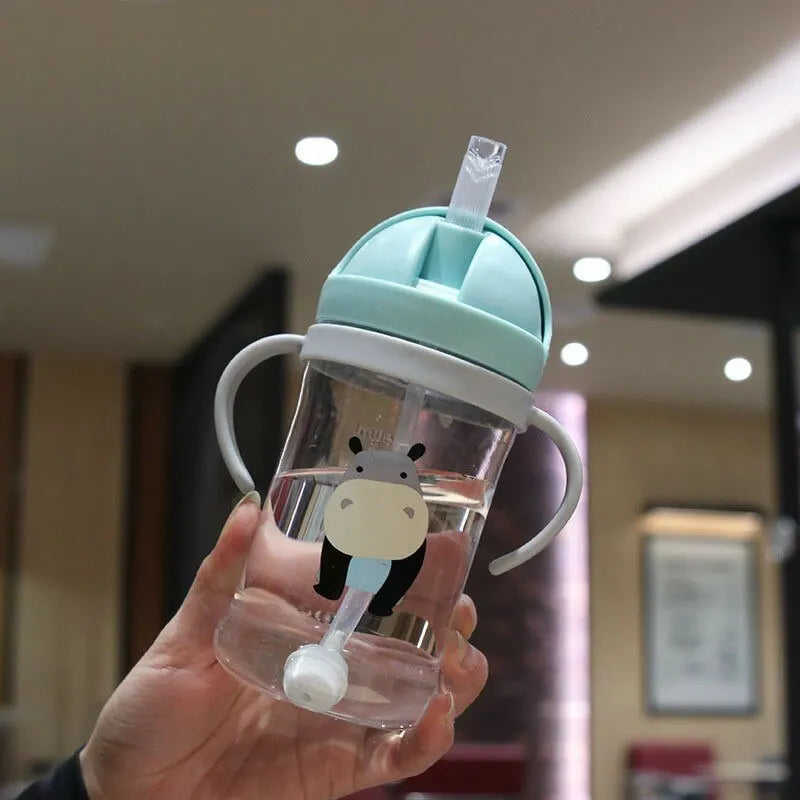 Kids 350ml Leak Proof Sippy Cup with Gravity Ball Straw