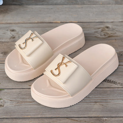 Women’s Platform Slides Casual Non-Slip Slippers