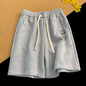 M-8XL Cotton Polyester Casual Wide Leg Shorts for Men