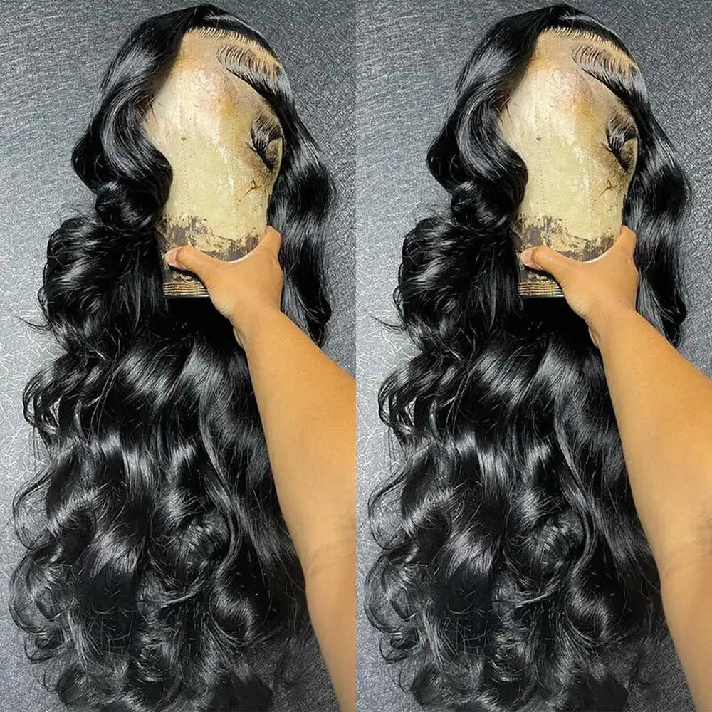 13x6 Lace Front Human Hair Wig Body Wave Black