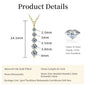 Brilliant Moissanite Pendant Necklace 14K Gold Filled