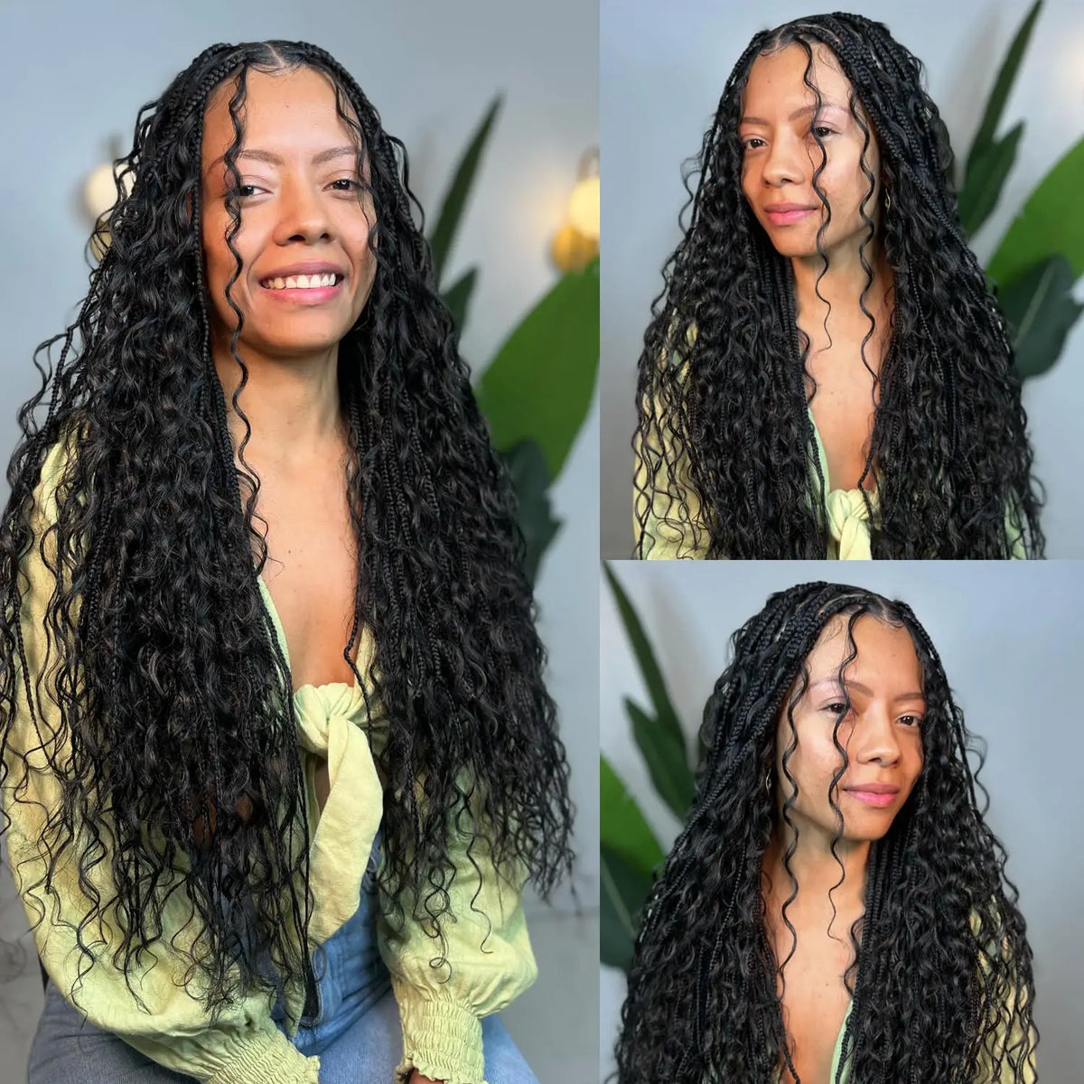 Deep Wave Bulk Human Hair 100g for Braiding