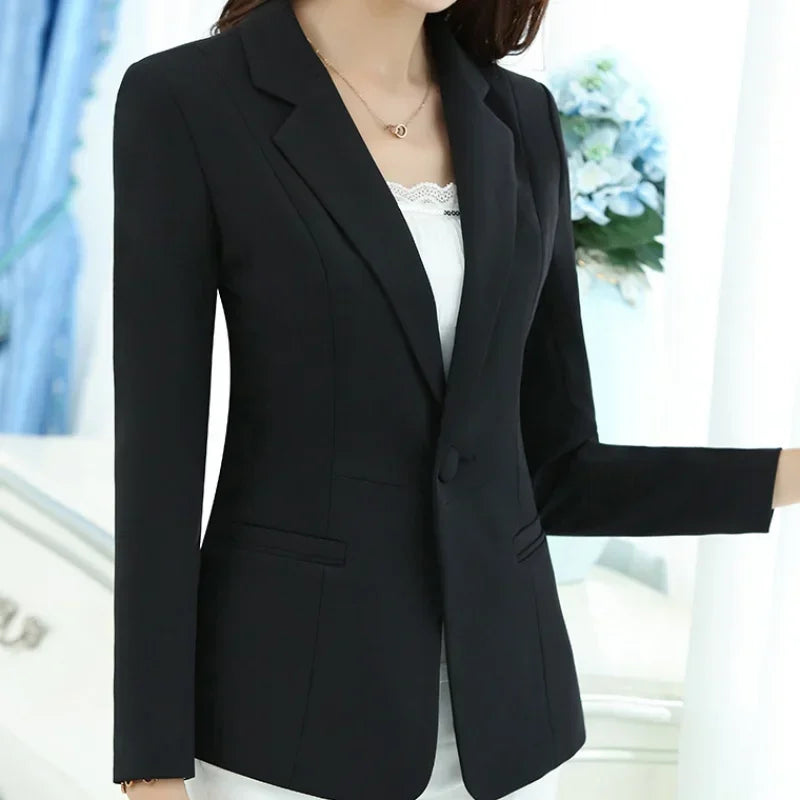 Elegant Pink Women Blazer Office Wear 5XL