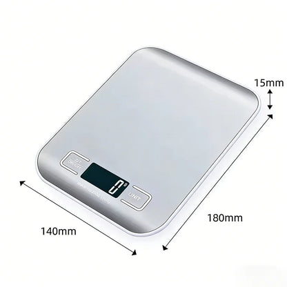 Digital Kitchen Scale Stainless Steel LED Display