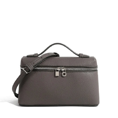 Lychee Grain Patent Leather Shoulder Bag for Women
