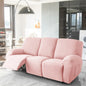 Soft Polyester Recliner Sofa Cover Solid Color