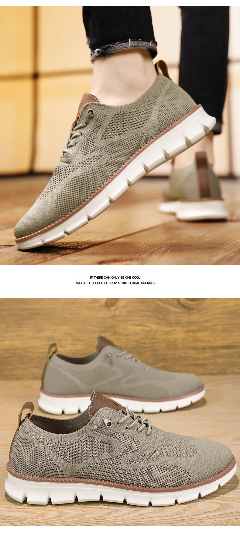 Men's Large Casual Fly-Weave Mesh Sports Shoes