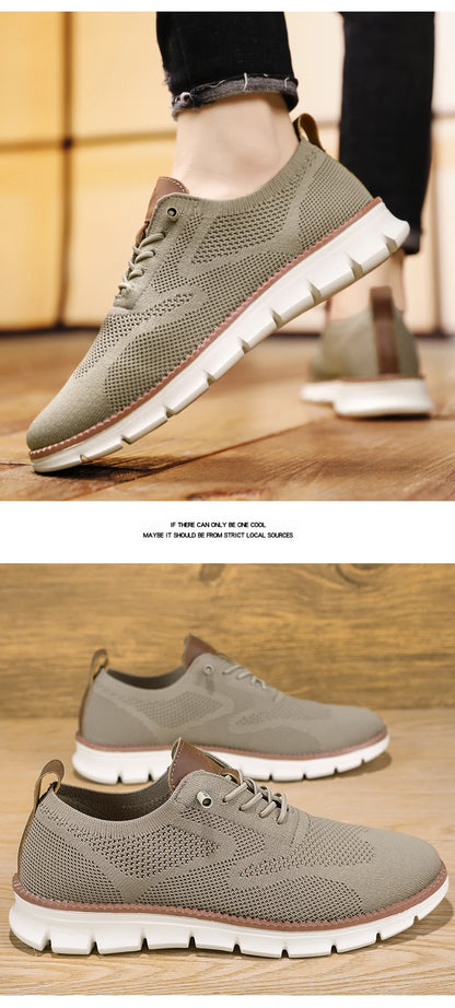 Men's Large Casual Fly-Weave Mesh Sports Shoes