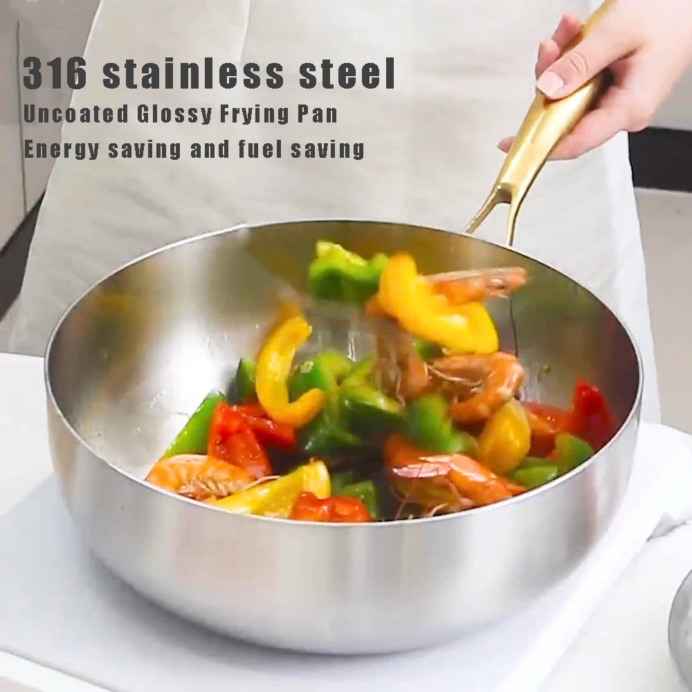 28cm Stainless Steel Non-Stick Frying Pan