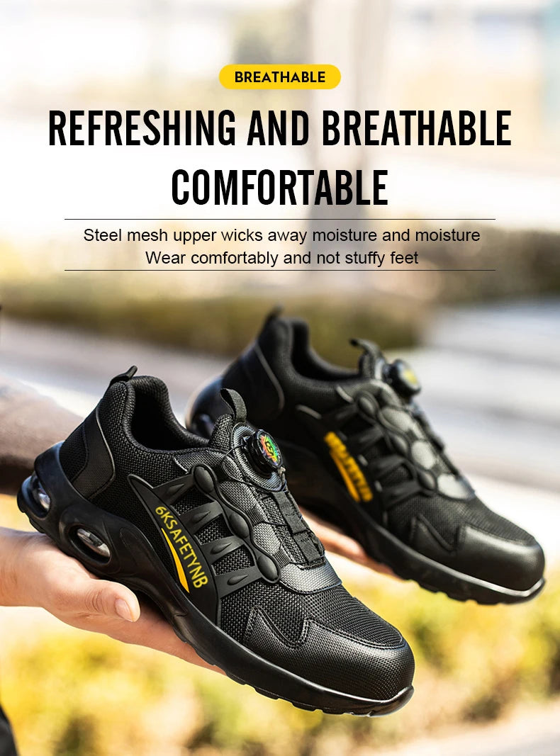 Men's Steel Toe Safety Shoes with Air Cushion