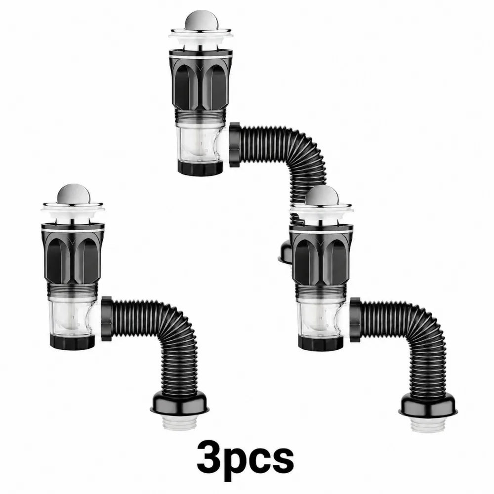Kitchen Sink Drain Kit ABS and Stainless Steel