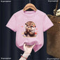 Kawaii Otter Love Printed T-Shirt for Kids