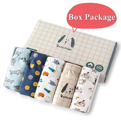 Cotton Kids Triangle Underwear Boys Briefs Dinosaur Print