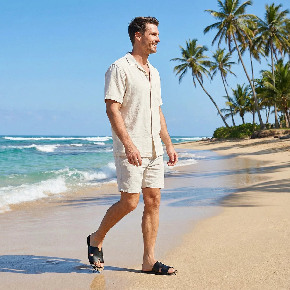 Men's Casual Non-Slip Rubber Sandals Lightweight