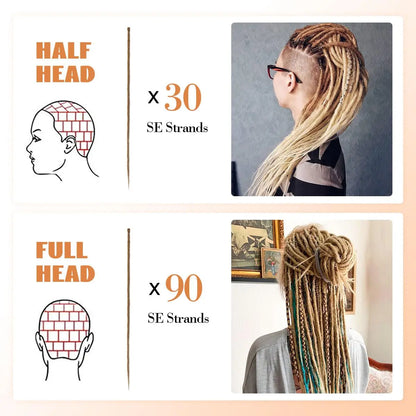 24 Inch Ombre Synthetic Dreadlock Extensions 10 Strands