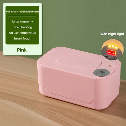 Baby Wipe Warmer with LED Display Portable USB Charge