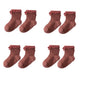 Cotton Lace Socks for Toddler Girls Non-slip Half Knee