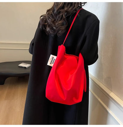 Large Capacity Nylon Tote Shoulder Bag for Women