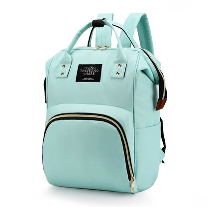 Large Capacity Canvas Diaper Bag Backpack