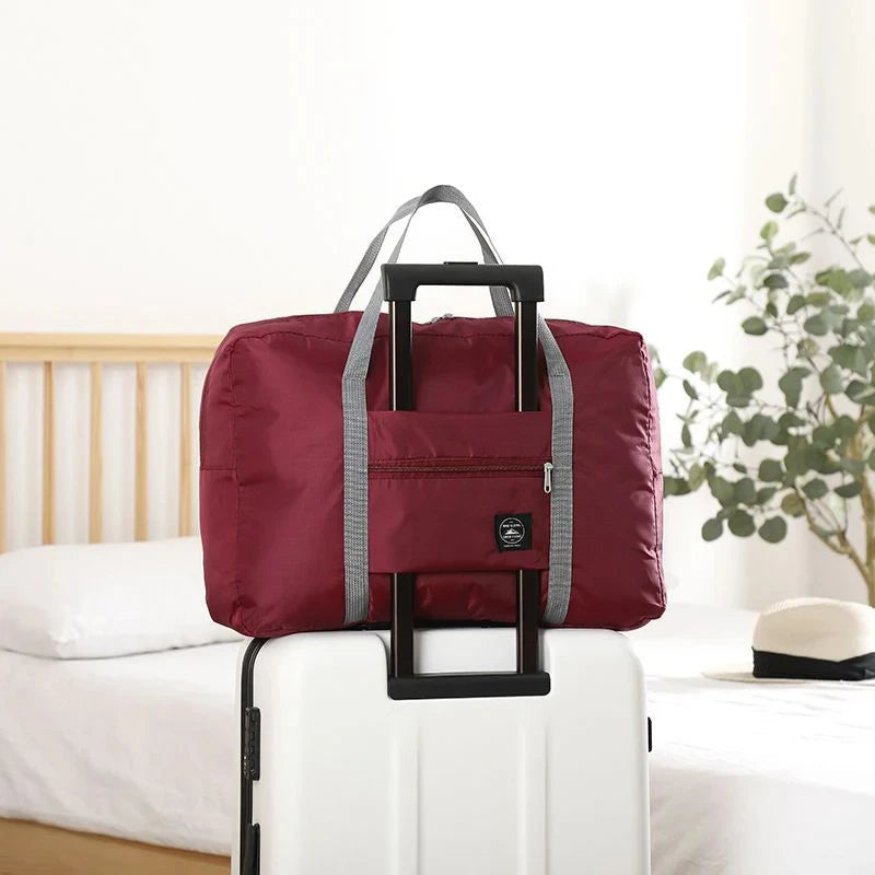 Foldable Nylon Travel Duffel Bag for Women and Girls