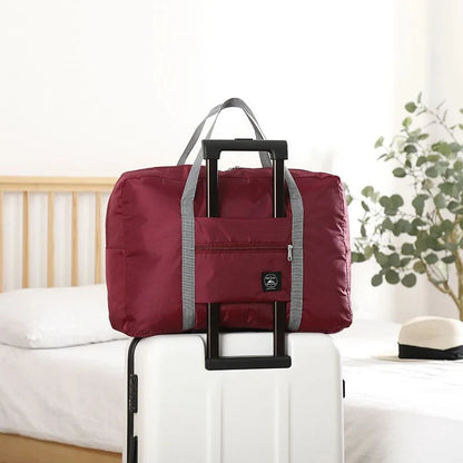 Foldable Nylon Travel Duffel Bag for Women and Girls
