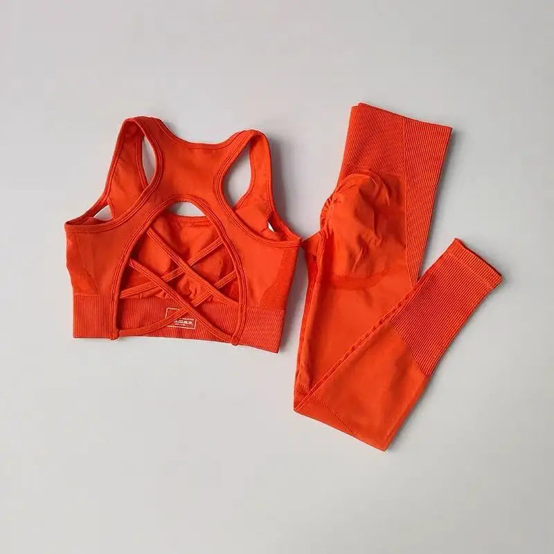 Women's 2PCS Sports Bra and Leggings Set for Yoga