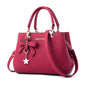 Elegant Plum Bowknot Crossbody Bag for Women