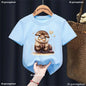 Kawaii Otter Love Printed T-Shirt for Kids