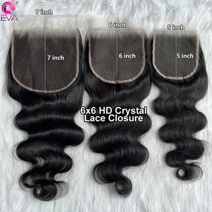 Eva 5x5 HD Lace Closure Straight Human Hair Closure