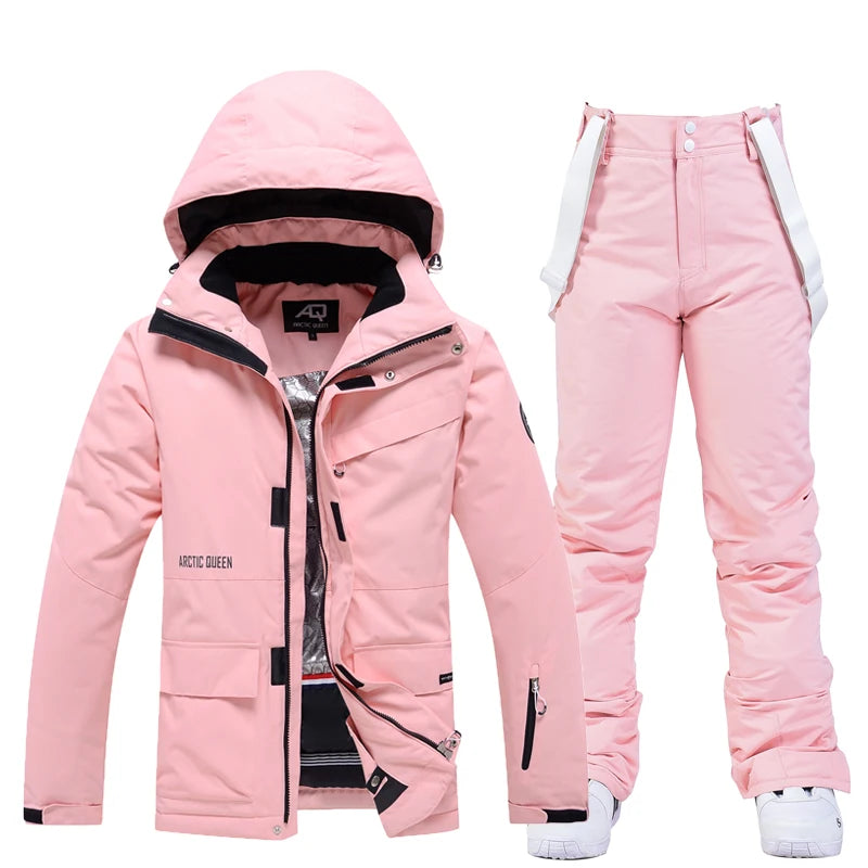 Unisex Winter Snow Ski Suit Jacket and Pants Set