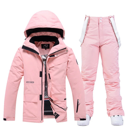 Unisex Winter Snow Ski Suit Jacket and Pants Set
